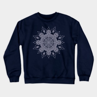 Dot Art meets Mandala Crewneck Sweatshirt